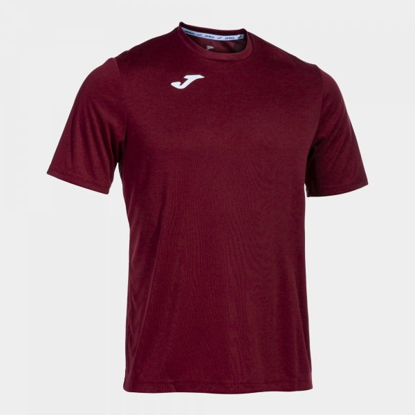 Camiseta Manga Corta Combi en color Burdeos - padel Joma
