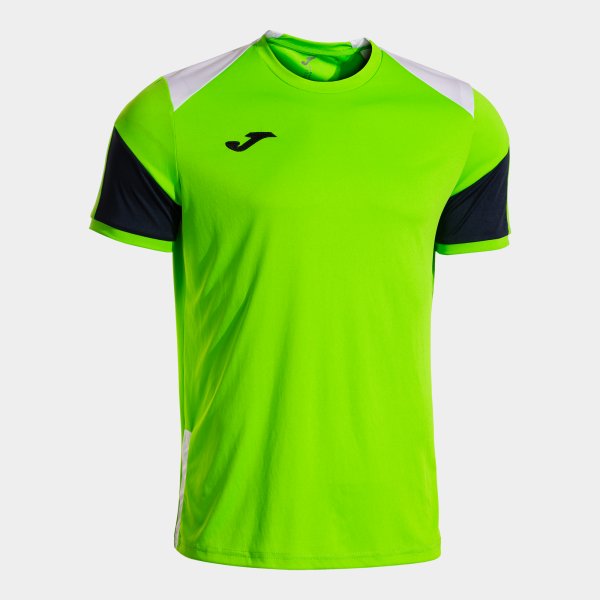 Camiseta Manga Corta Danubio IV en color Verde Dark Navy - padel Joma