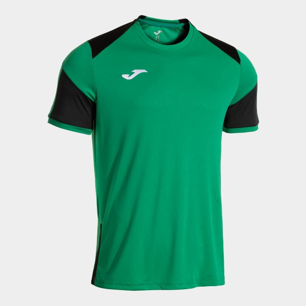 Camiseta Manga Corta Danubio IV en color Verde Antracita - padel Joma