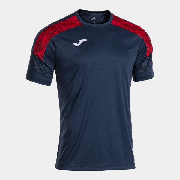 Camiseta Manga Corta Championship VIII en color Dark Navy Rojo - padel Joma