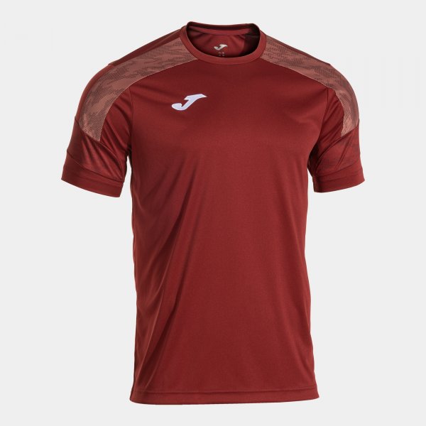 Camiseta Manga Corta Championship VIII en color Burdeos - padel Joma