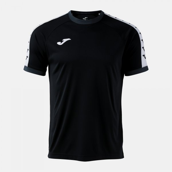 Camiseta Manga Corta Heroic en color Negro Antracita - padel Joma