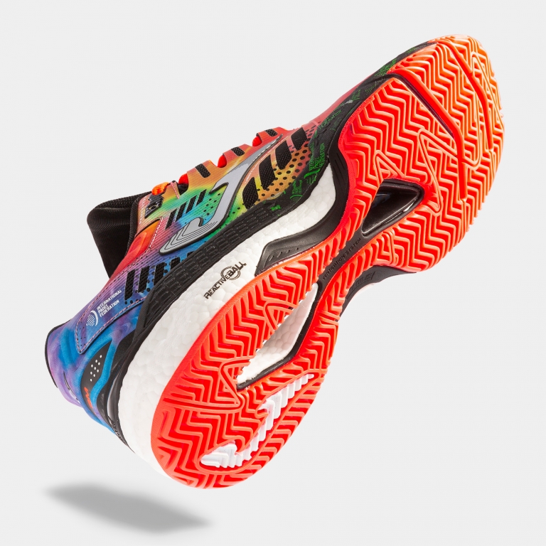 Zapatillas T.Slam 2316 FIP Negro Naranja - padel Joma (3)