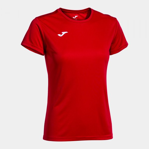 Camiseta Manga Corta Combi Woman en color Rojo - padel Joma
